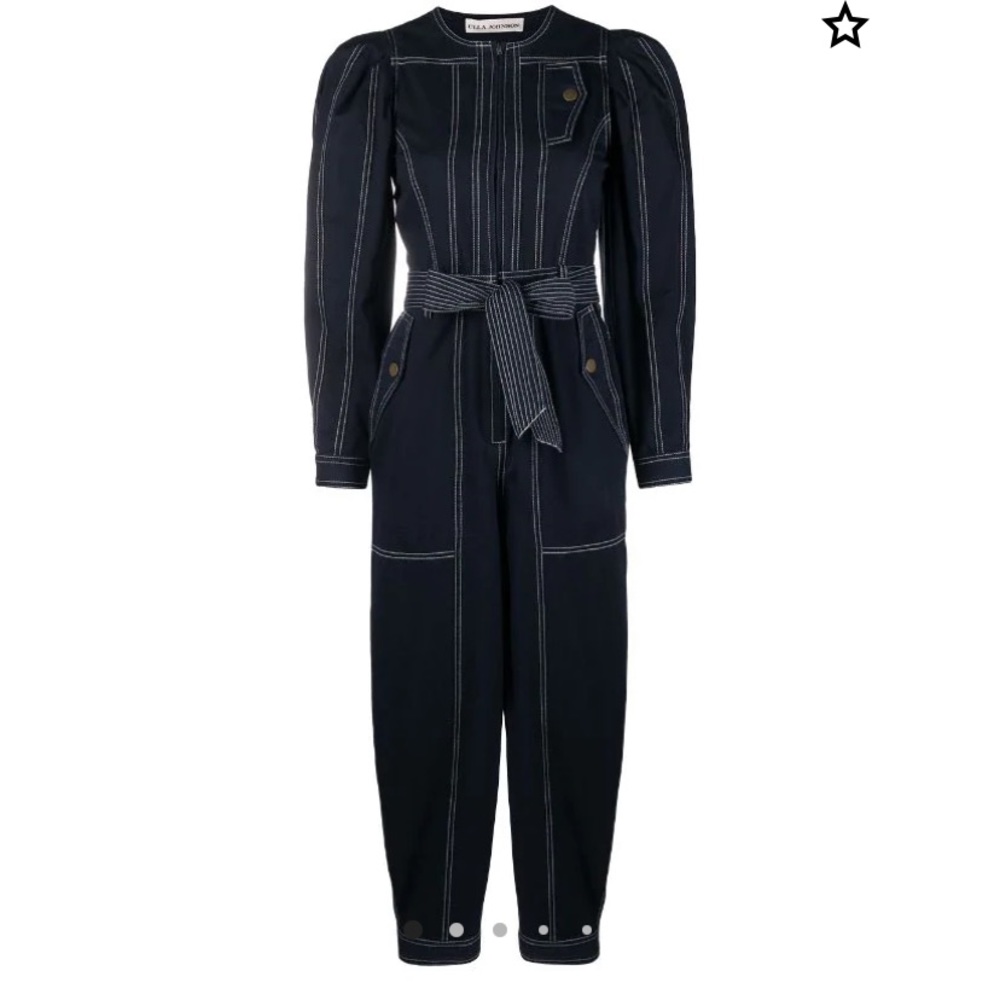 Ulla Johnson Leo Jumpsuit in Midnight Blue